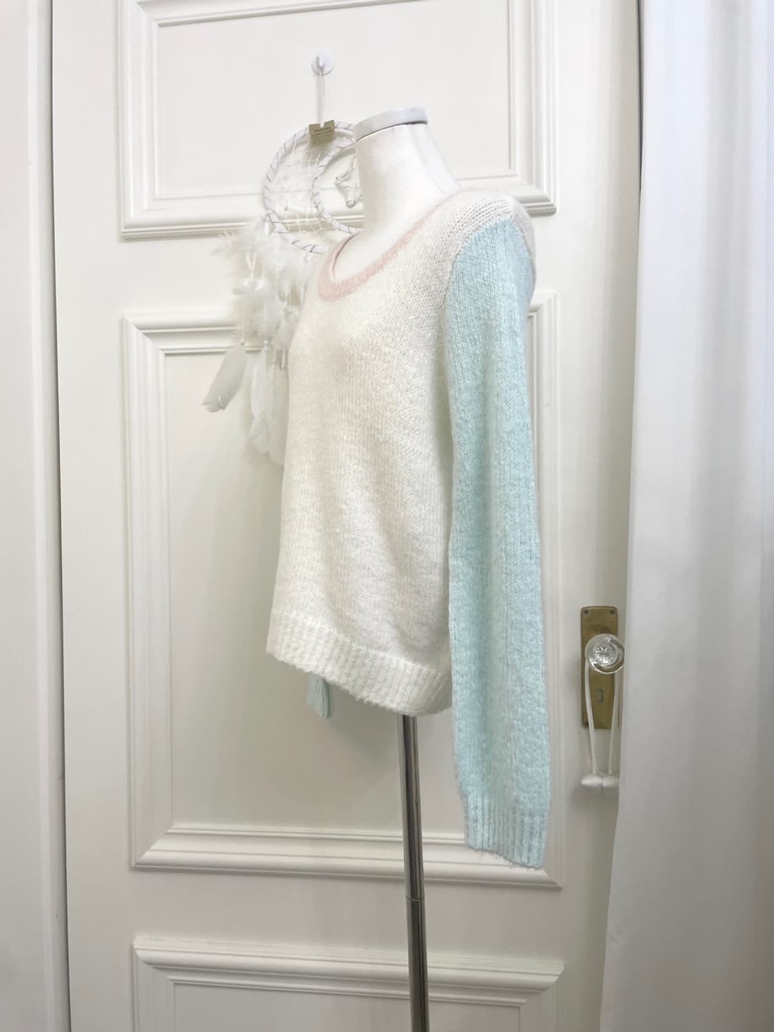 INGNI pink sky-blue candy cute knit top 상품이미지2