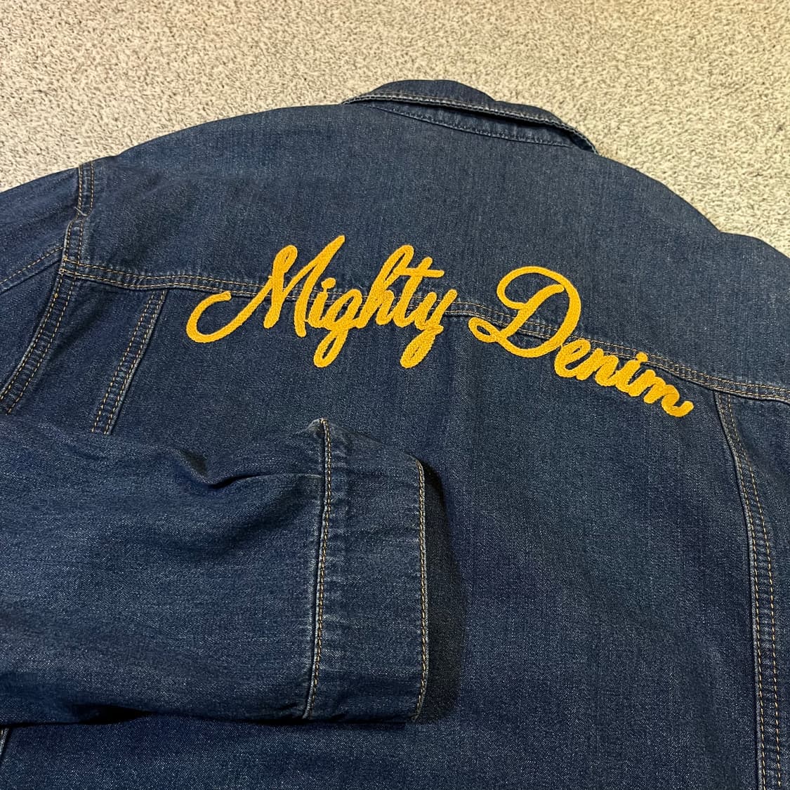 에비수 진스 에스닉 패치 데님 셔츠 상품이미지4