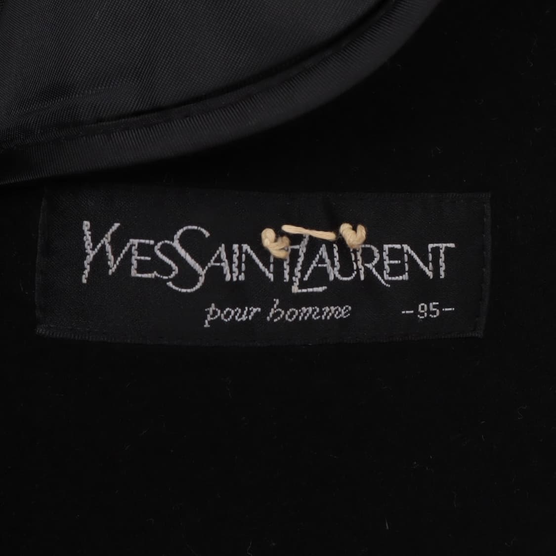 입생로랑 ysl로고 챠콜 울 하프 코트 상품이미지8