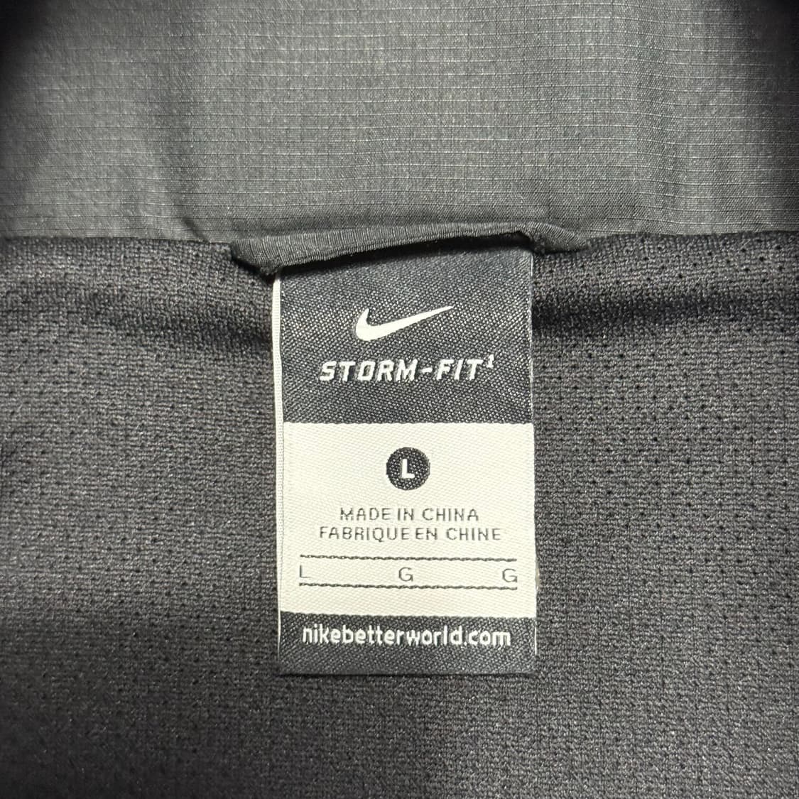 L 나이키 아스날 블랙 후드 바람막이 상품이미지4
