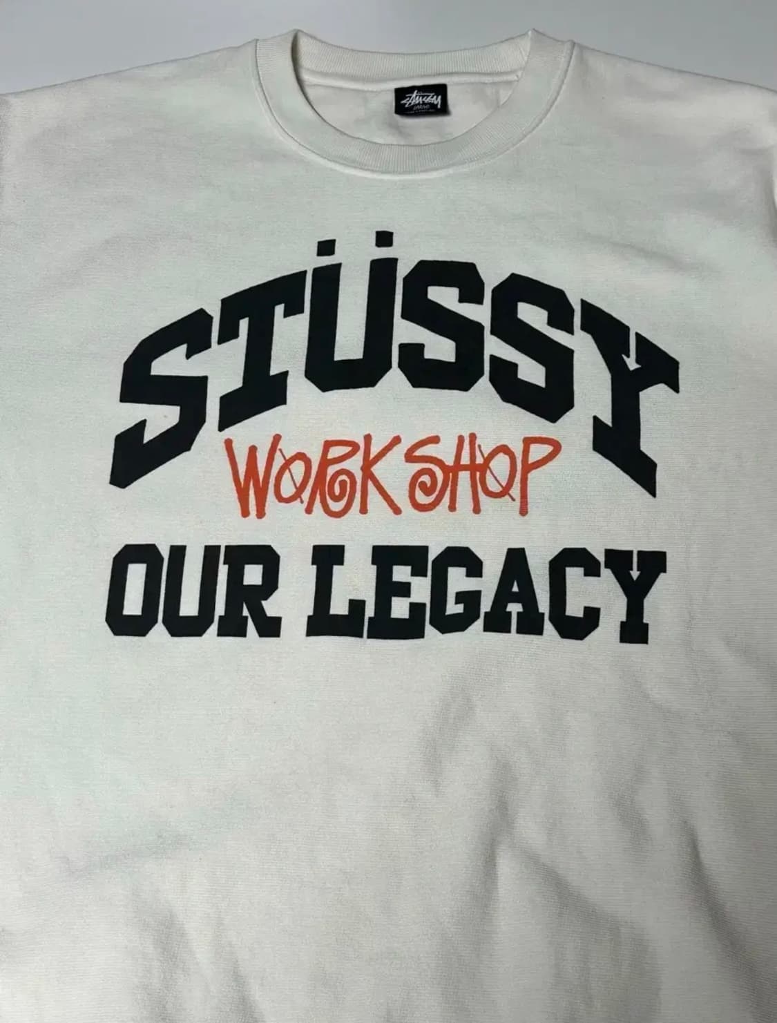 스투시 아워레가시 맨투맨 L 아이보리 상품이미지2