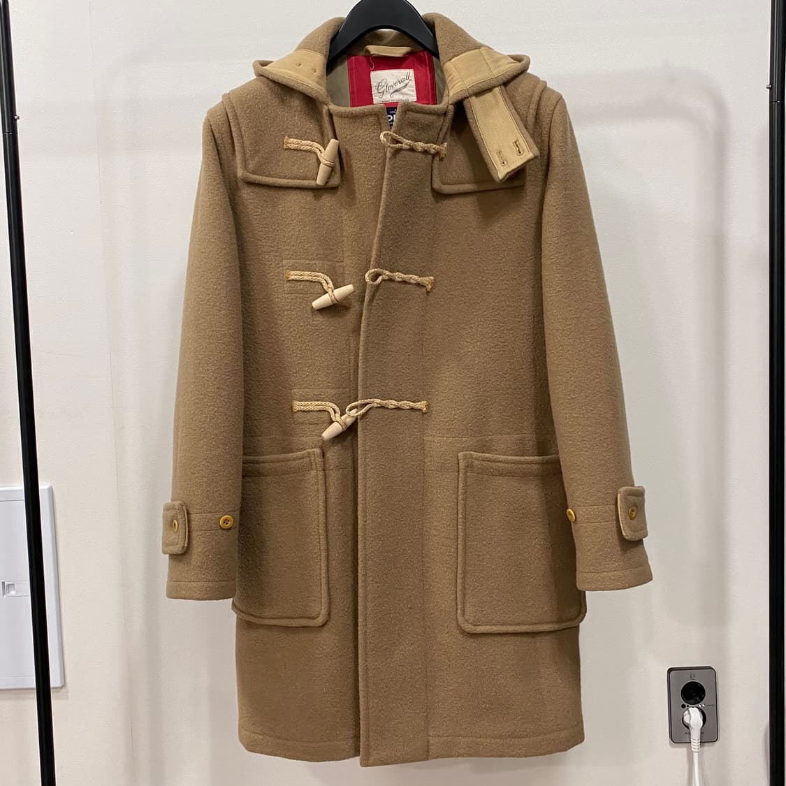 글로버올 몬티 유니온잭 더플코트 카멜 상품이미지1