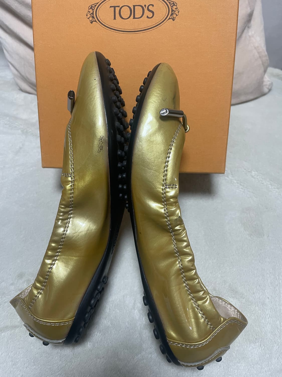 토즈 여성 플랫슈즈 골드 35½ 상품이미지3