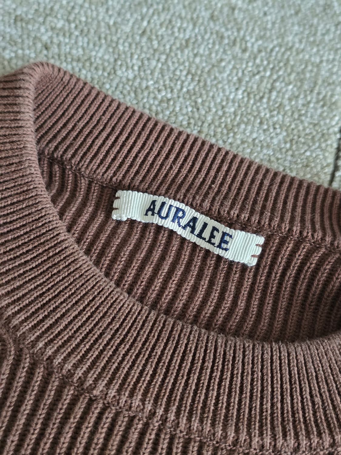 AURALEE 오라리 SUPER FINE WOOL RIB 립니트 사이즈0 상품이미지5