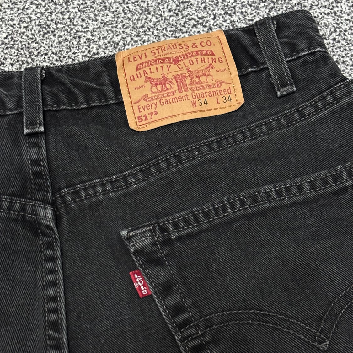 00s 빈티지 리바이스 517 블랙 허리39cm 상품이미지6