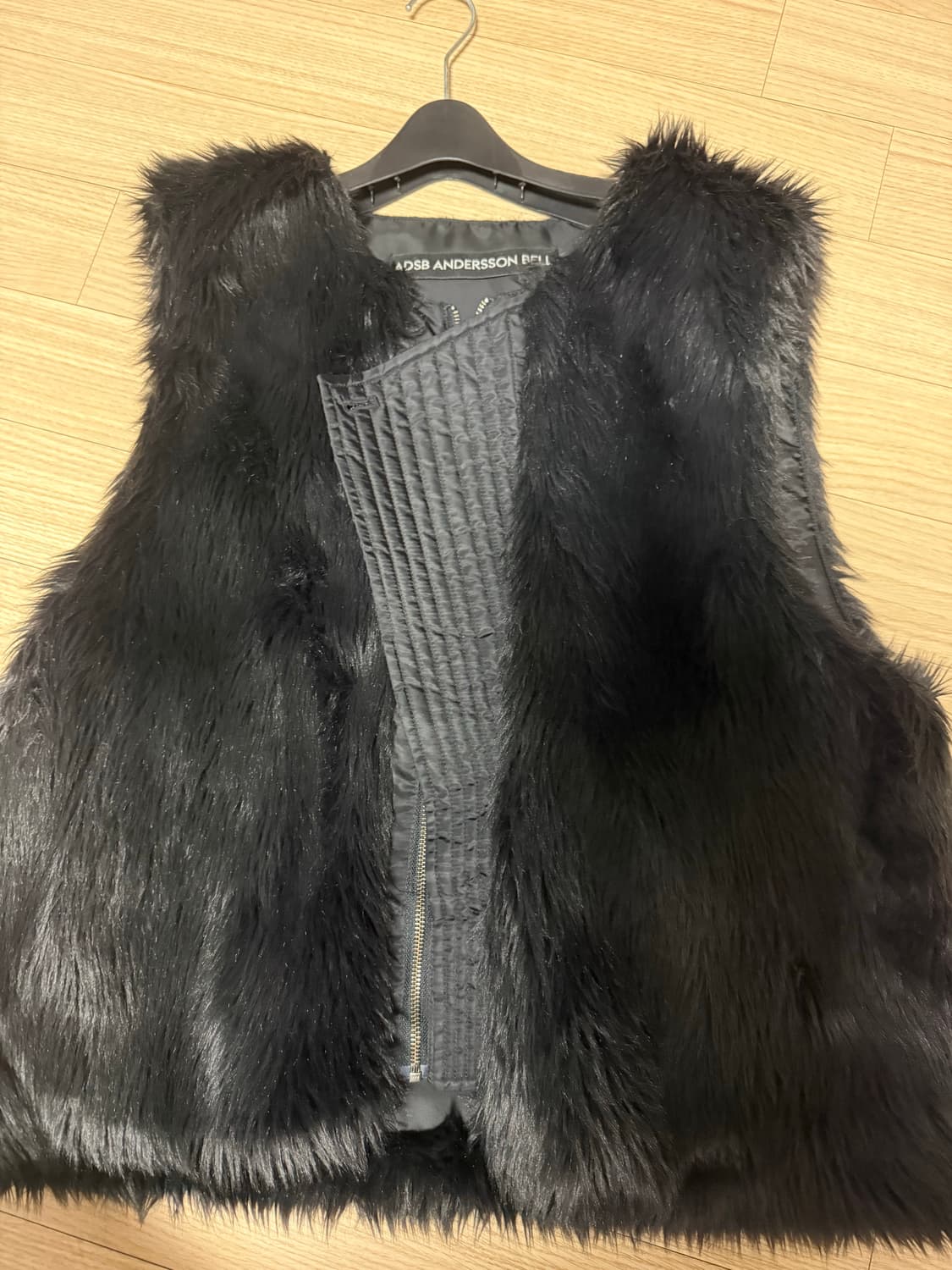 앤더슨벨 리버시블 퍼 자켓 블랙 L/XL 상품이미지4