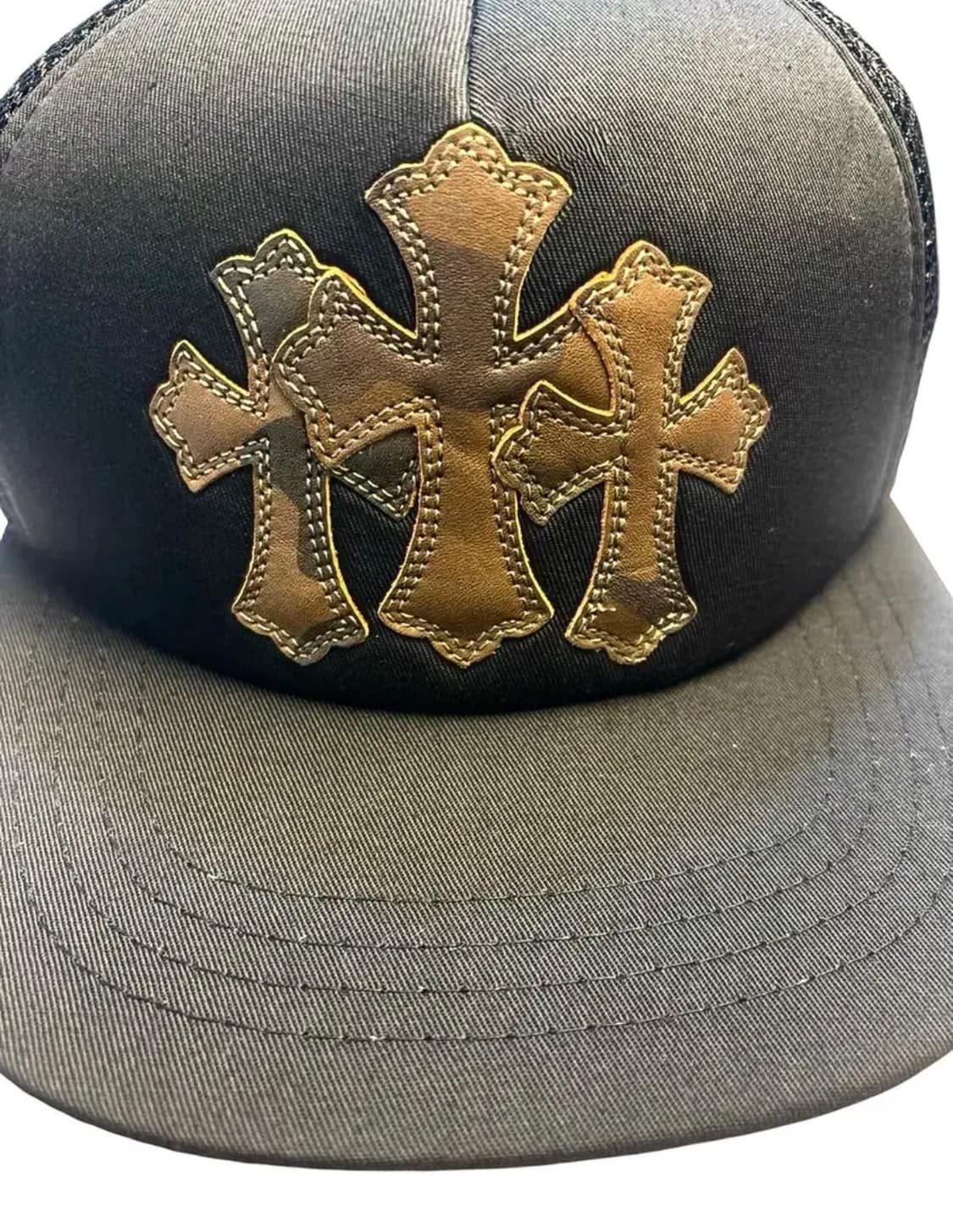 크롬하츠 카모플라주 세메테리 트리플 크로스 트러커캡 상품이미지2