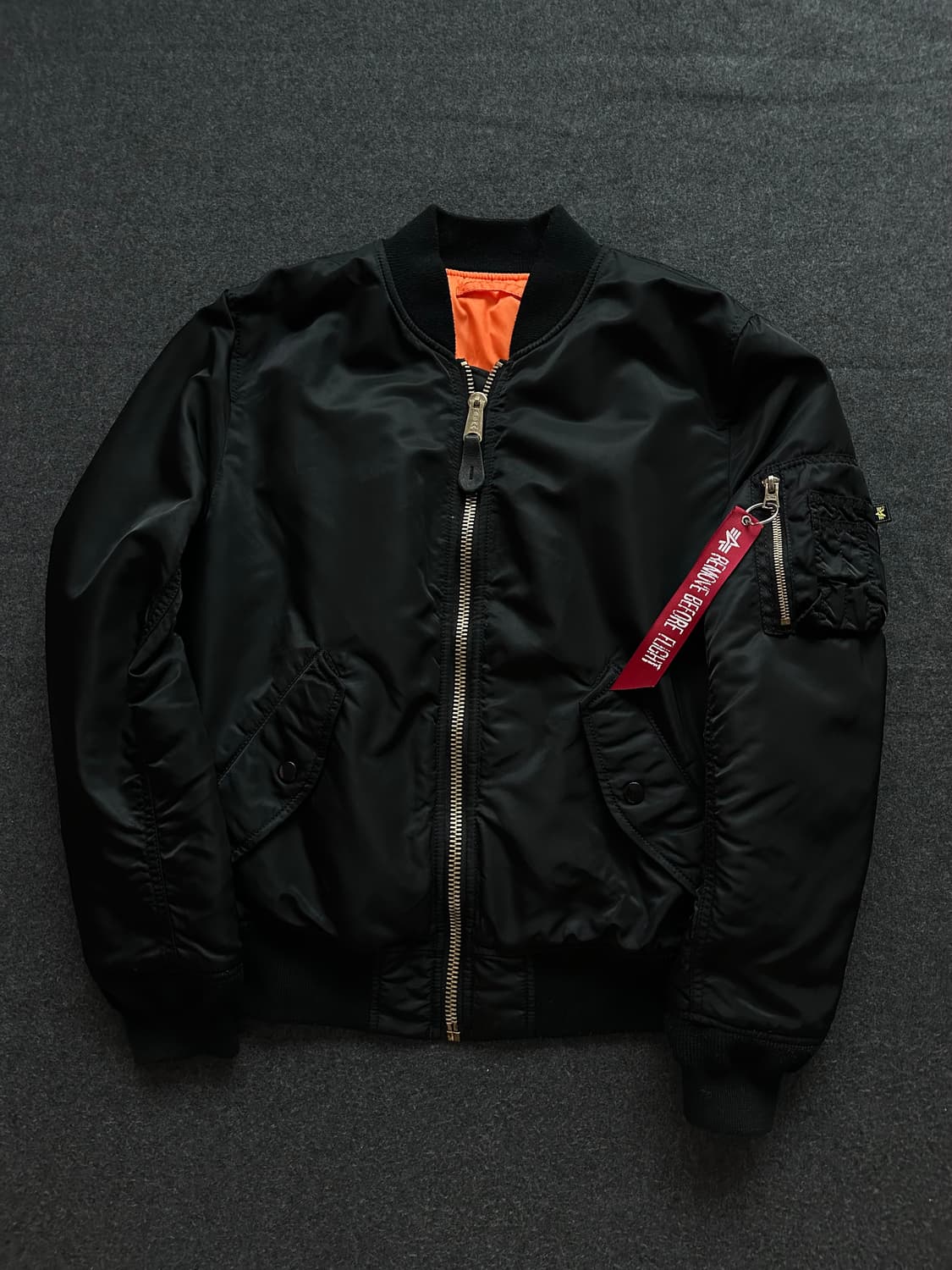 알파인더스트리 ma-1 마원 항공점퍼 블랙 상품이미지1