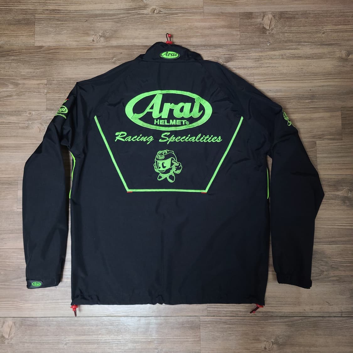 (L) 구형 아라이 Arai 바람막이 라이더 자켓 점퍼 블랙네온 상품이미지1
