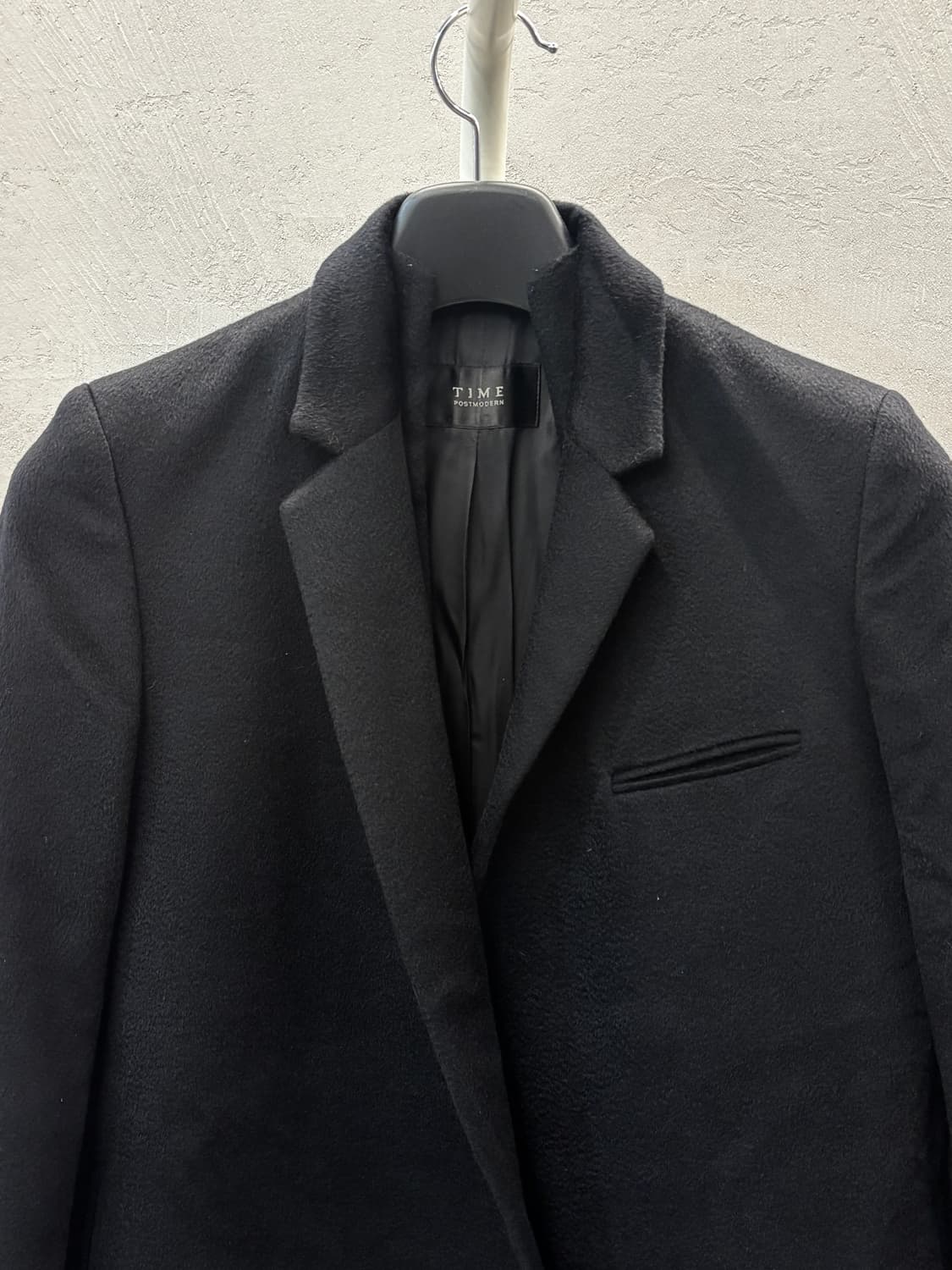 타임 캐시미어 블랙 코트 상품이미지3