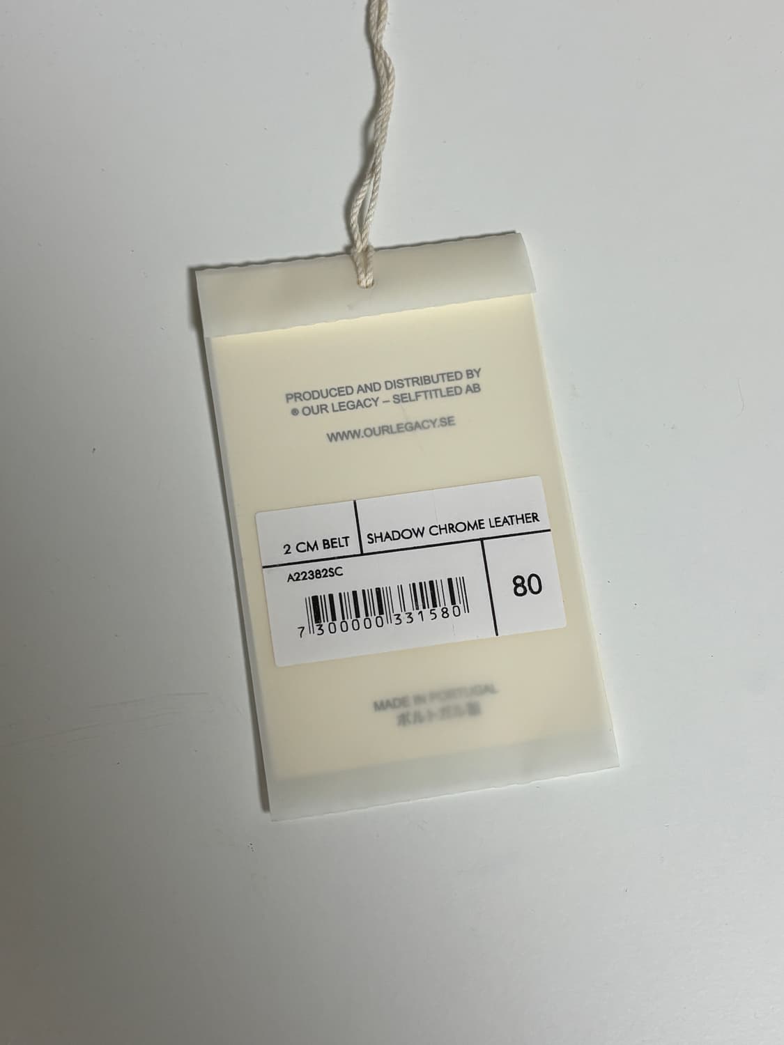 [80] 아워레가시 2cm 벨트 (쉐도우 크롬 레더) 상품이미지5