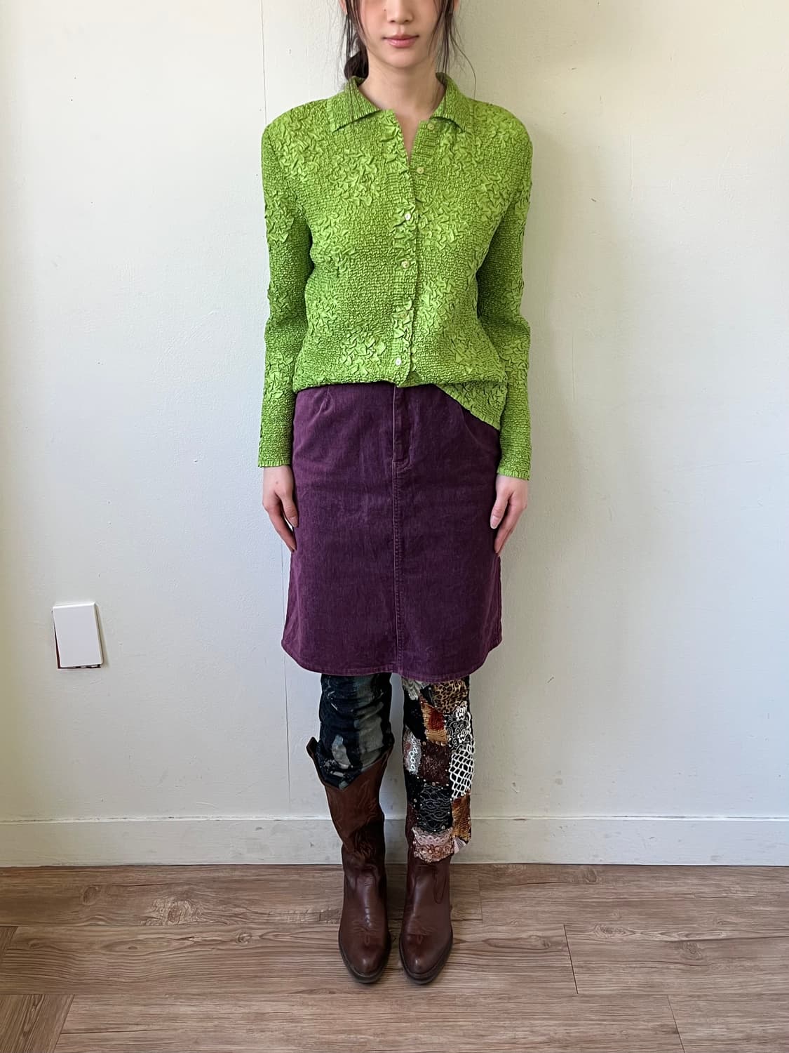 Neo R-Jeans 라벤더 퍼플 스커트 상품이미지7