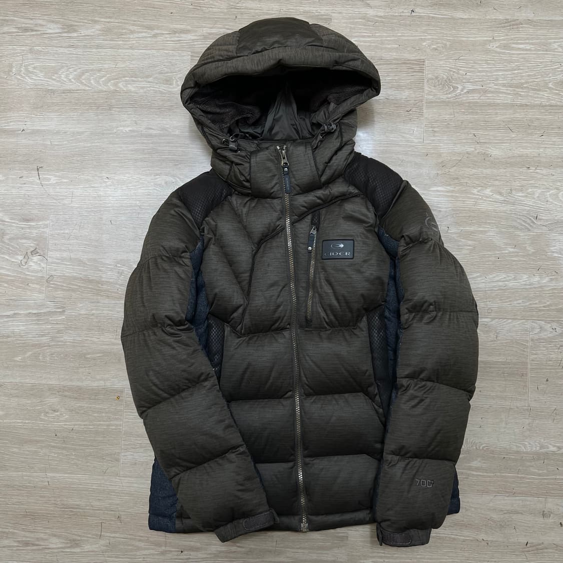 아이더 여성 아웃도어 덕다운 700 후드 패딩 점퍼 [브라운] M/95 상품이미지1