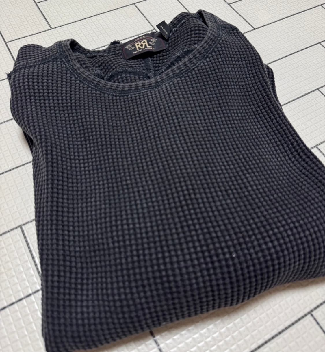 RRL더블알엘 가먼트 다이 와플 니트 셔츠 xl 상품이미지5
