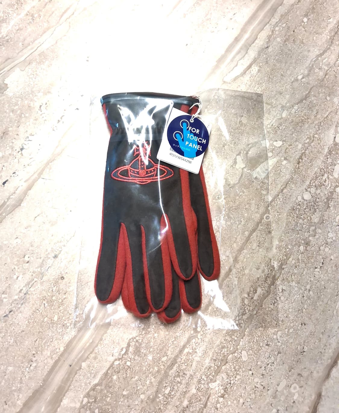 비비안 웨스트우드 빅 orb 패치 콤비 장갑 / 브라운 (새상품) 상품이미지3