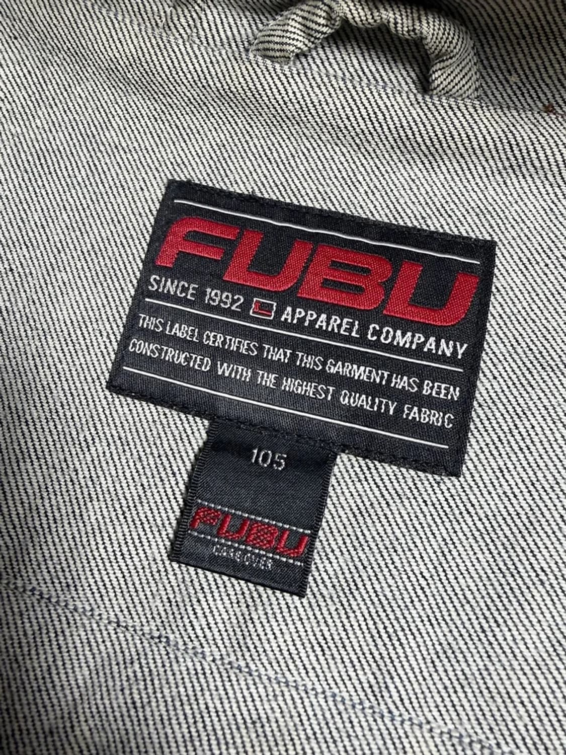 FUBU 푸부 Y2K 빈티지 오버 데님 후드 자켓 R1833 상품이미지8