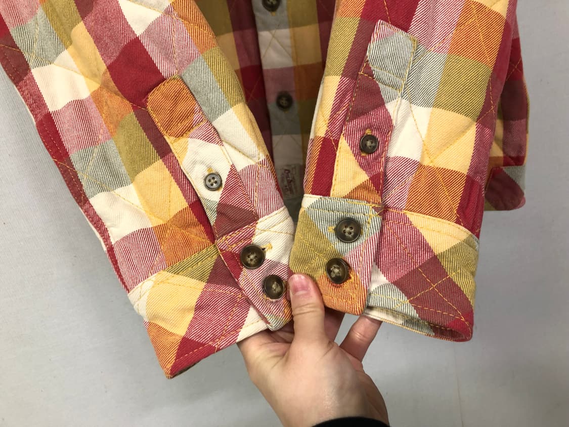 리바이스 도톰한 퀼팅 체크 셔츠 겸 자켓 L 상품이미지4