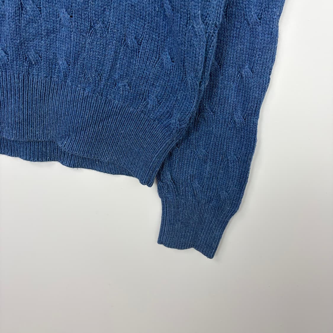 폴로 랄프로렌 하프집 꽈배기 니트 티셔츠 상품이미지5