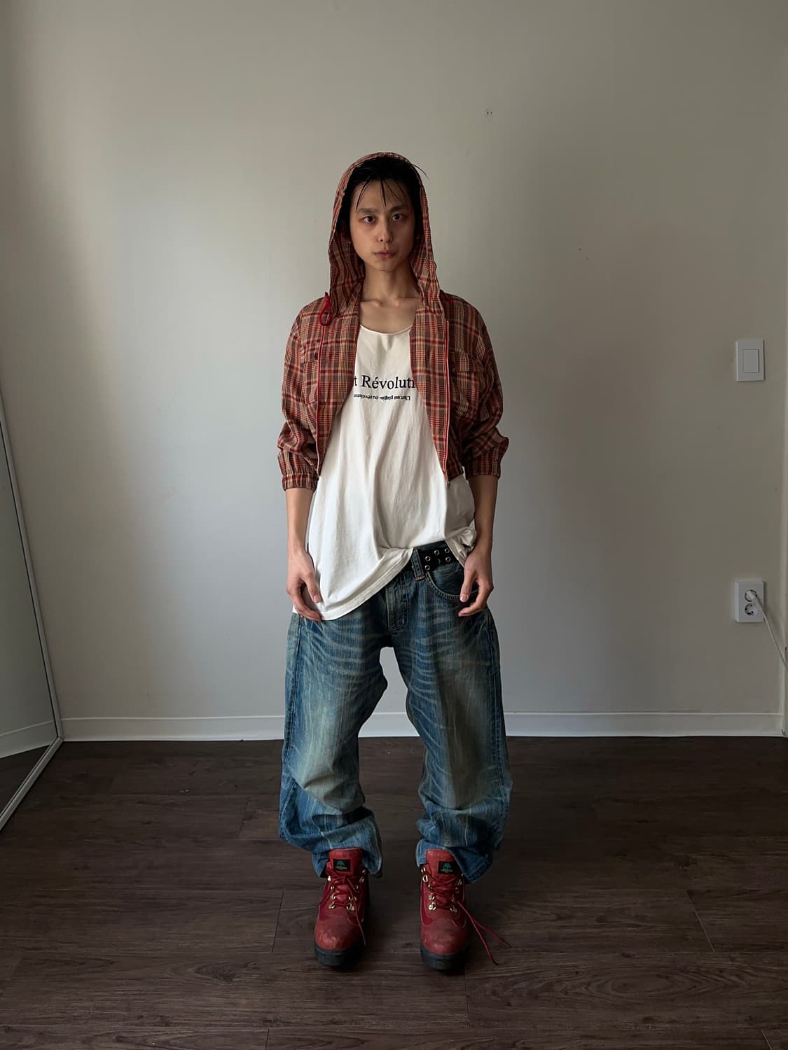 Edwin XV 424 오렌지 & 블리치 워시드 진 상품이미지2