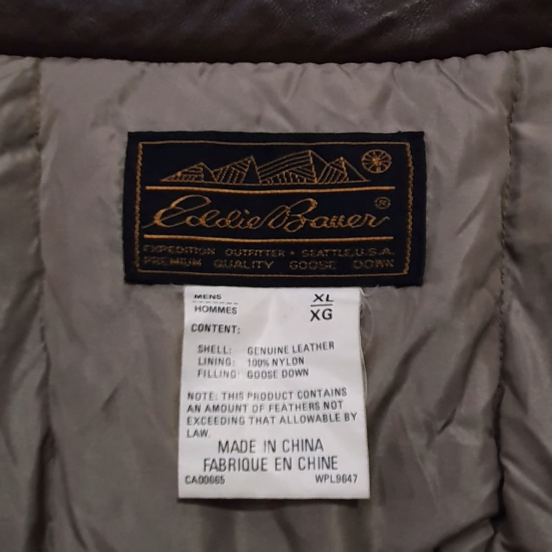 에디바우어 레더 다운 파카 90s XL (110-115) 카코트 상품이미지9