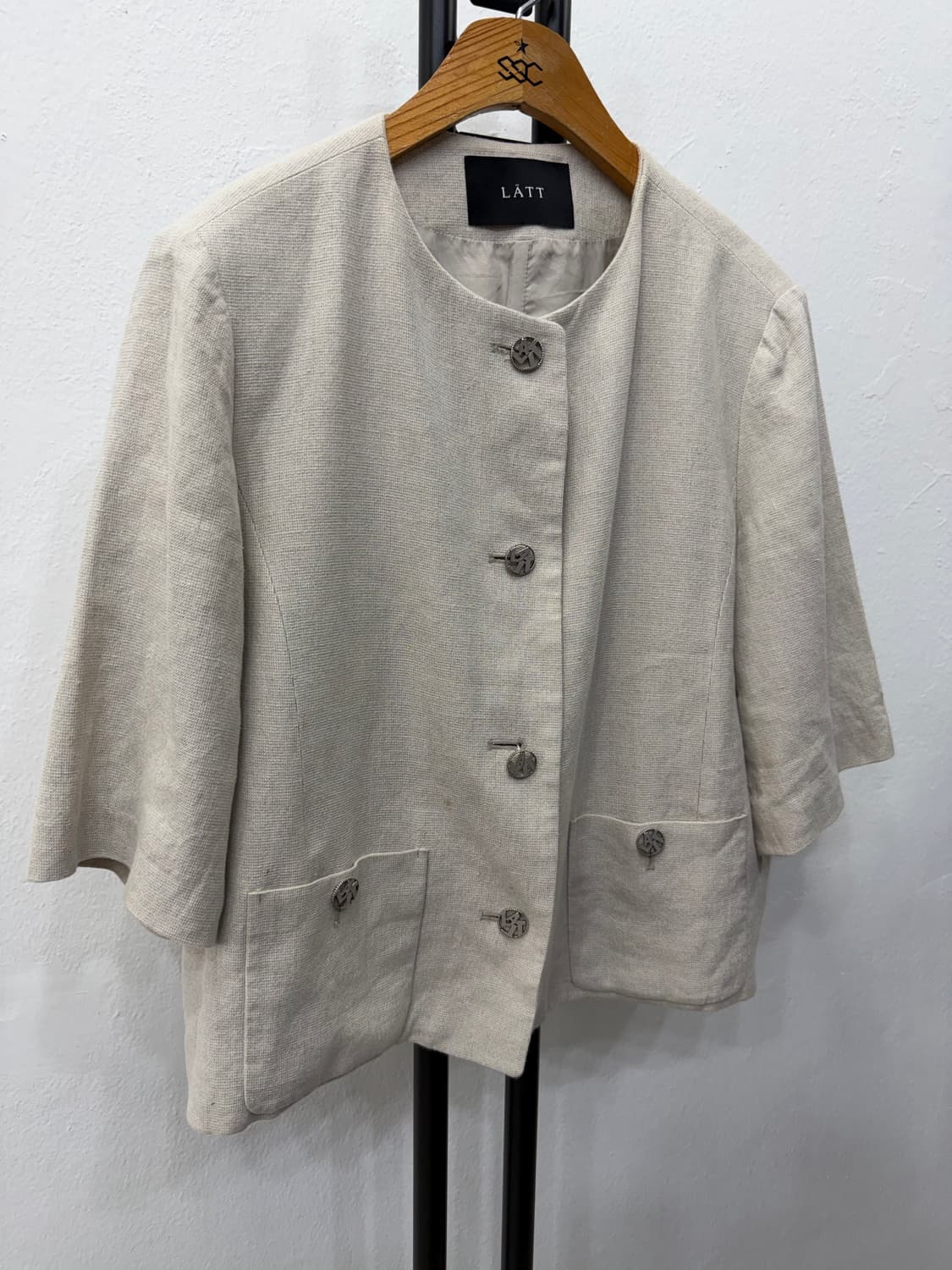 정품) LATT 래트바이트 한섬 22ss 린넨 블레이저 자켓 88 상품이미지2