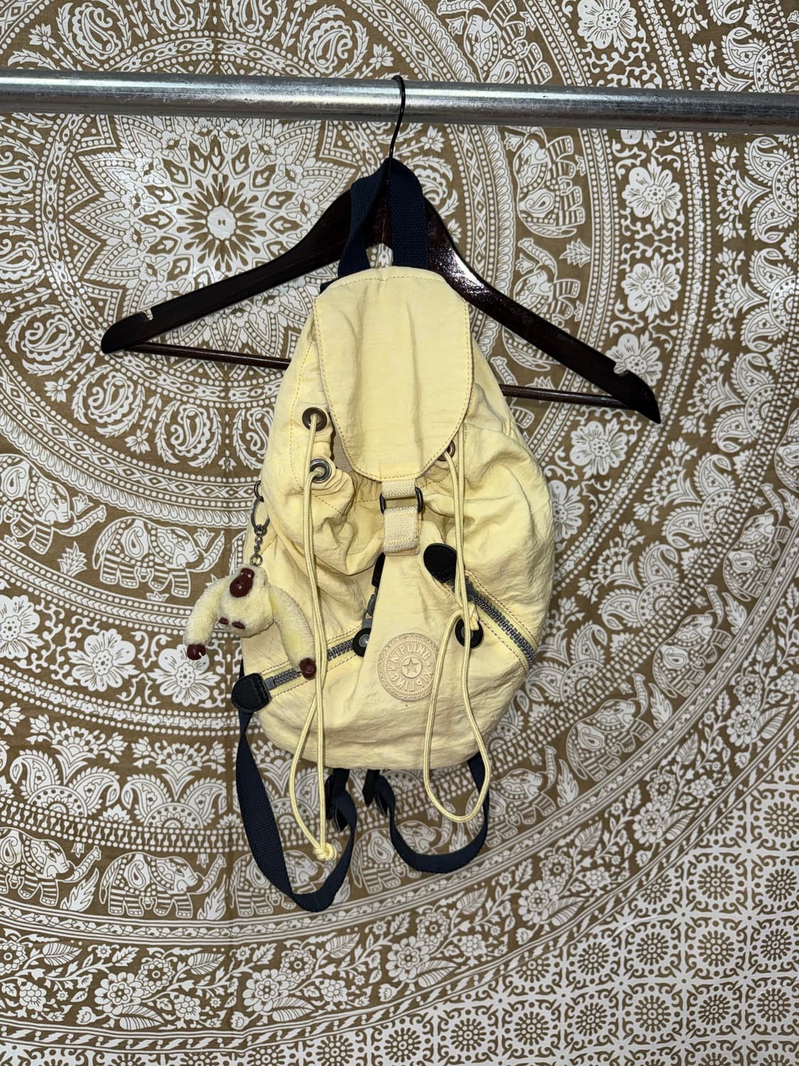 키플링 노랑색 고릴라키링 미니 백팩  상품이미지3