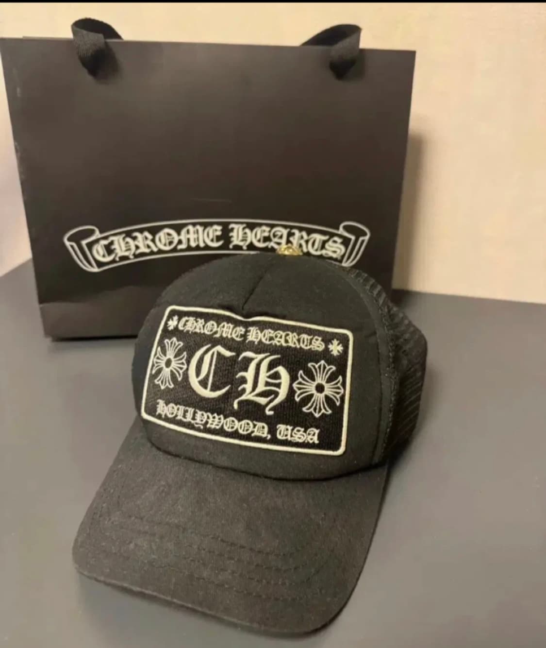 [정품] 크롬하츠 CH 메쉬 볼캡 블랙 상품이미지1