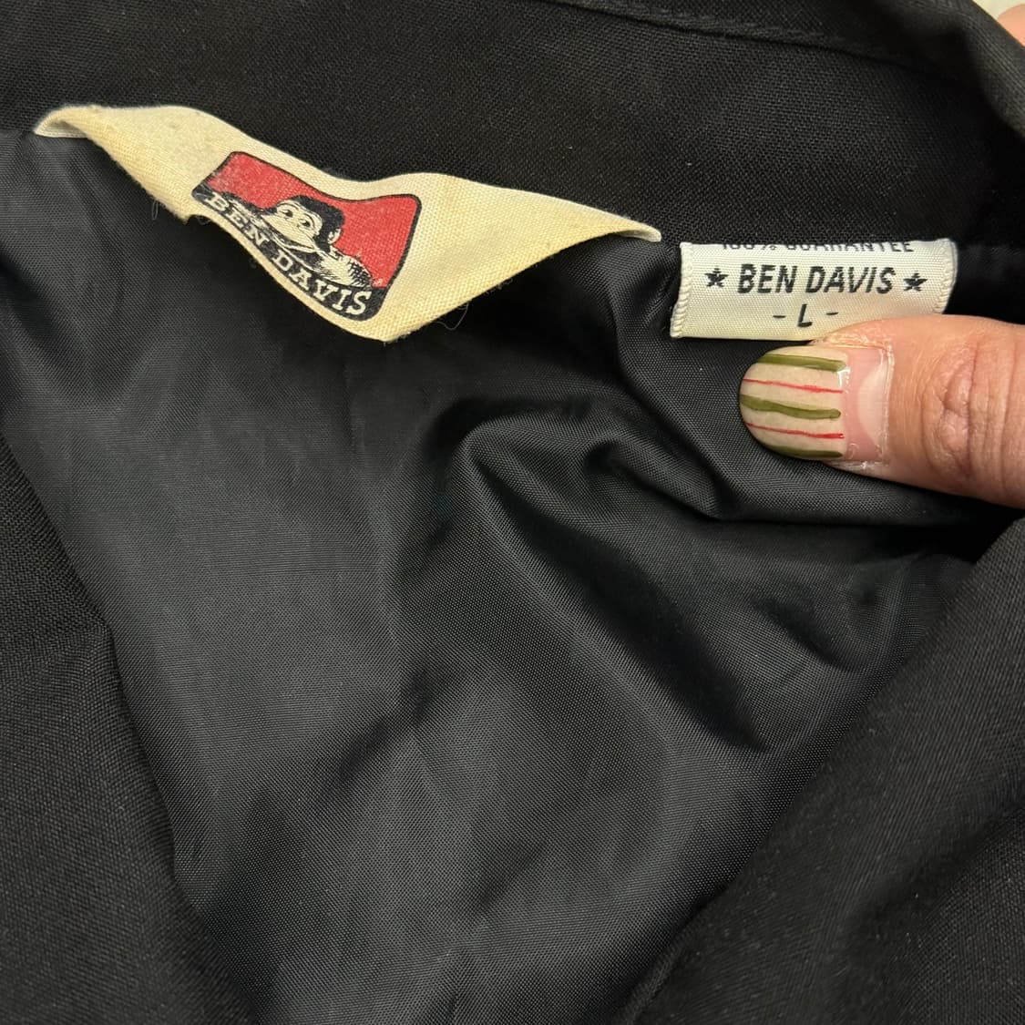 [L] 벤 데이비스 블랙 코치자켓 상품이미지4