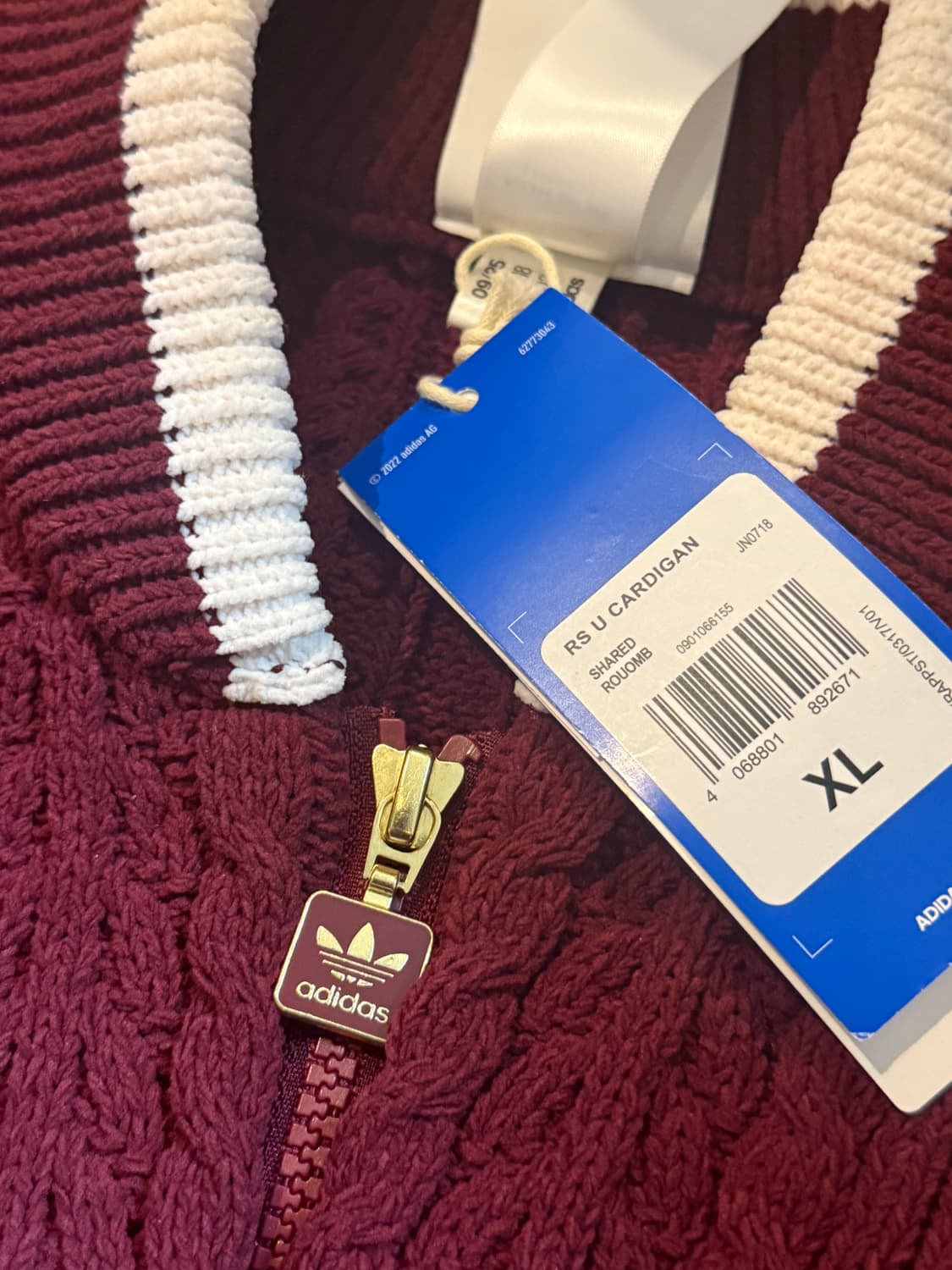 ADIDAS 오리지널 레트로 리믹스 가디건 XL 새상품  상품이미지2