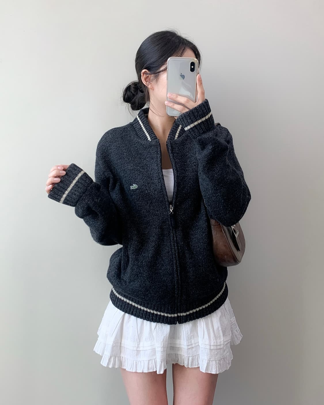 라코스테 니트 집업 상품이미지2