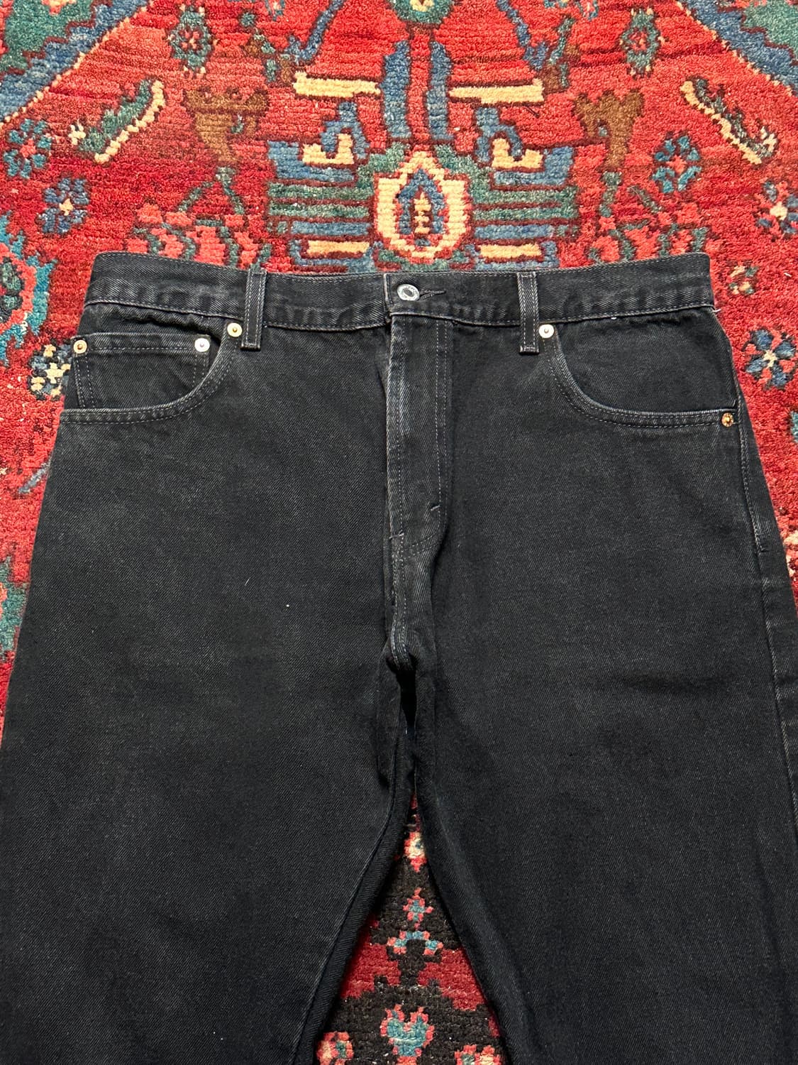 00's 리바이스 517 블랙 부츠컷 플레어진 상품이미지5