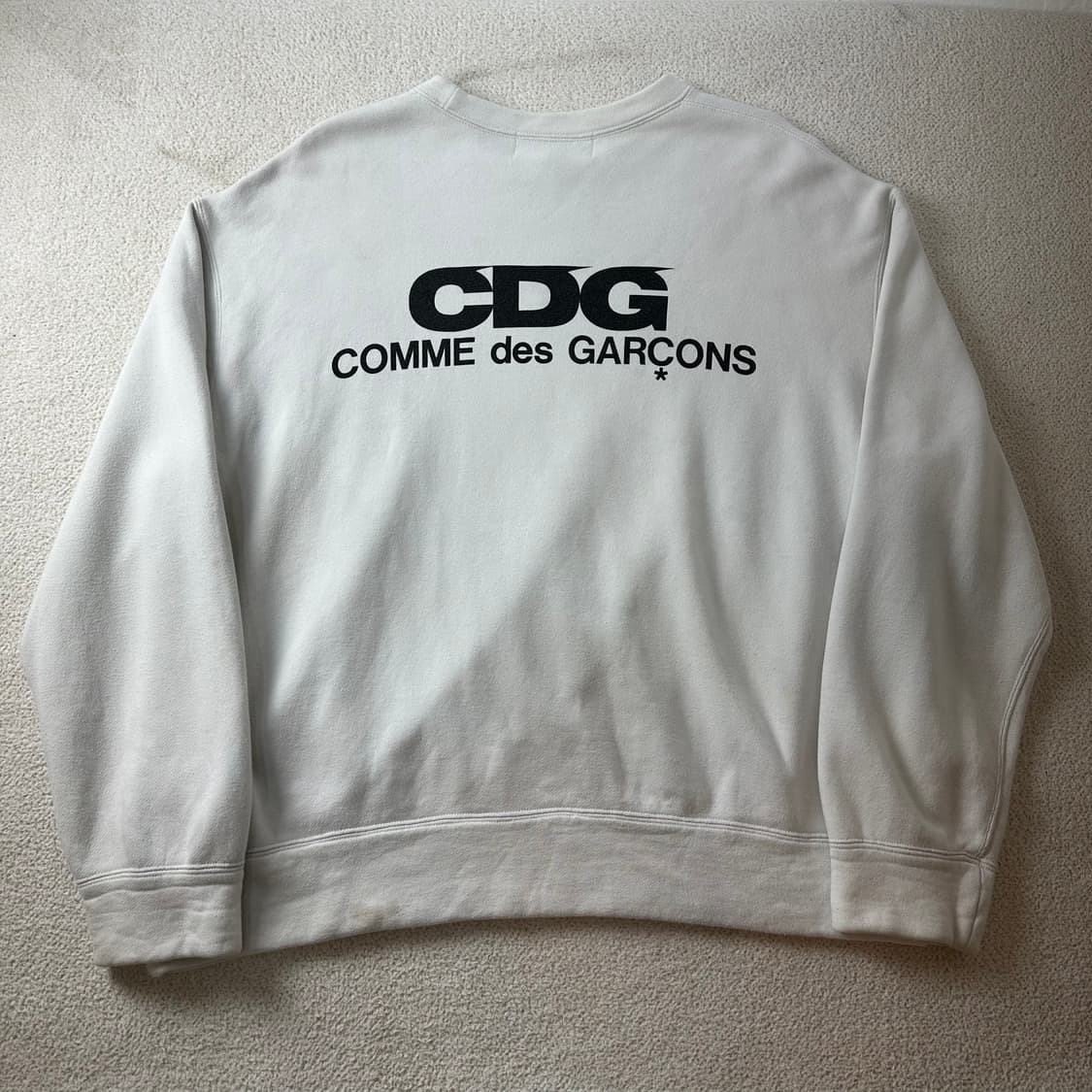 100 꼼데가르송 CDG 백로고 맨투맨 상품이미지1