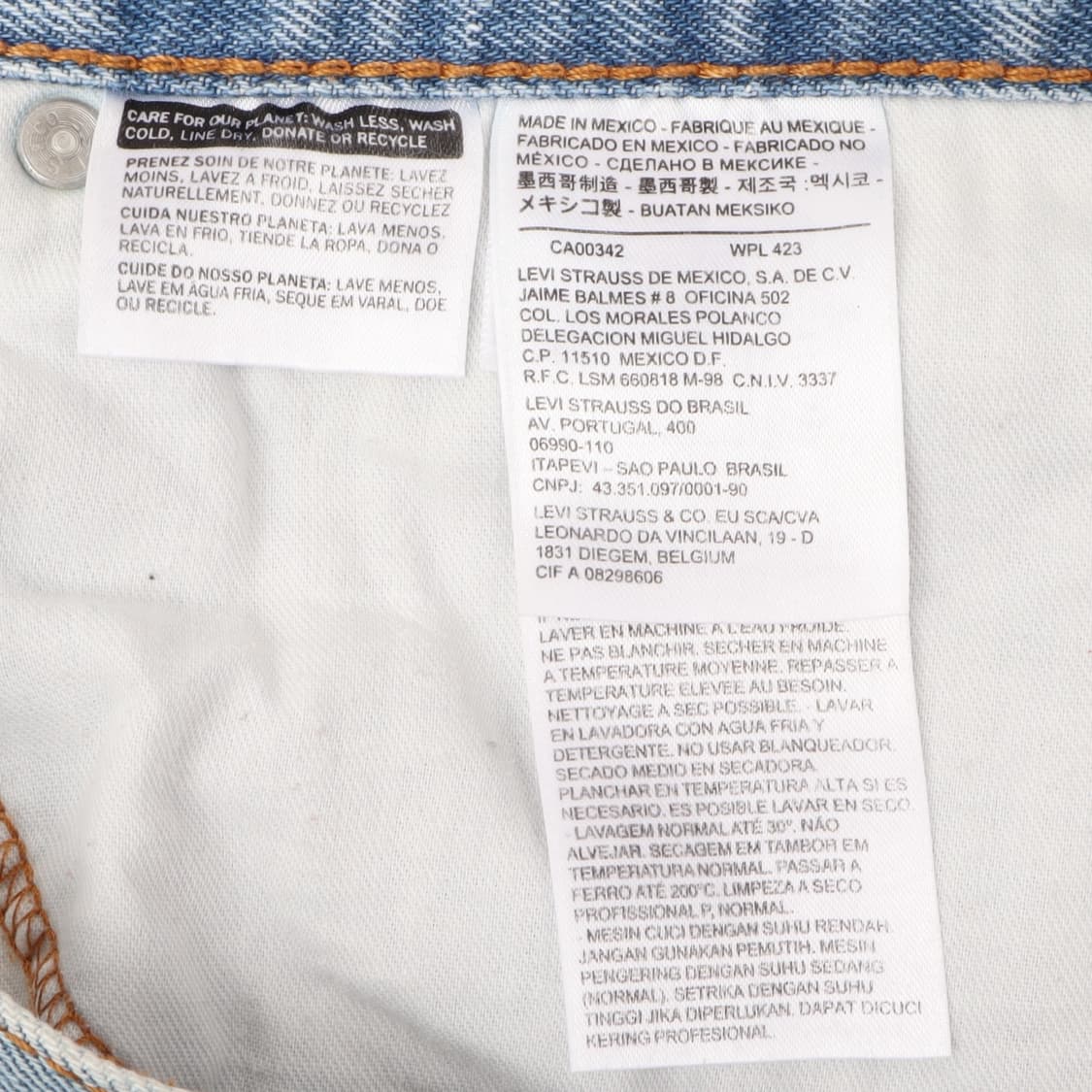 리바이스 505 연청 레귤러 데님팬츠 상품이미지8