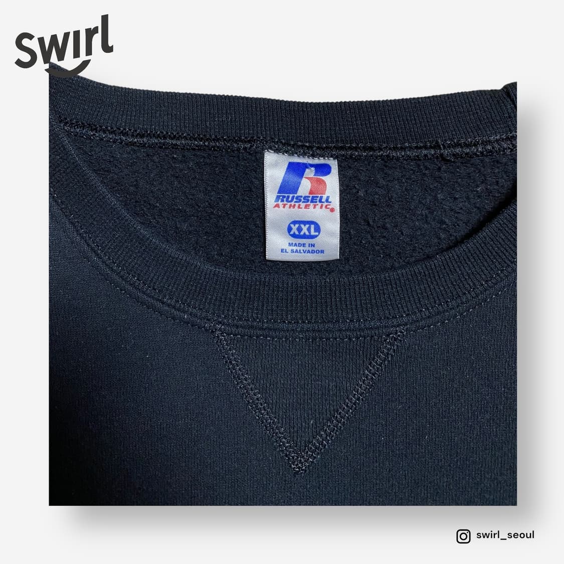 🌊Russell Black ”MEAD“ sweatshirts 상품이미지5