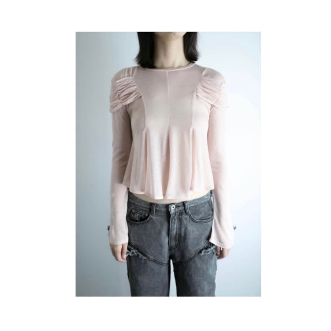 울리카상투스 커튼탑 화이트  상품이미지3