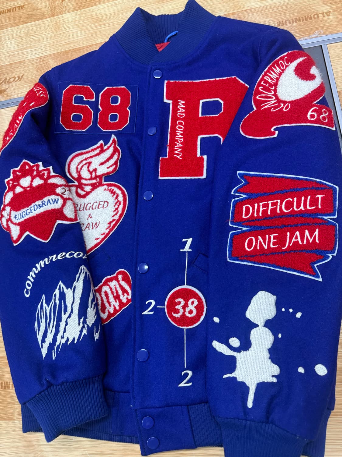 For The Boys Madness 울 바시티 자켓 상품이미지3