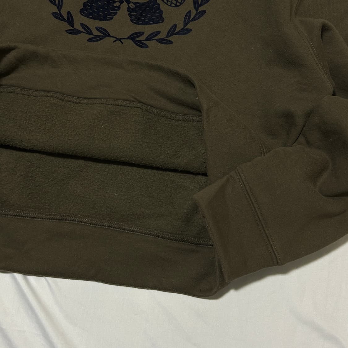 빈티지 Merlot 브라운 기모 후드티 상품이미지5