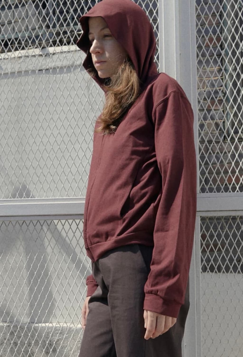 머듈 라운지 후드집업 버건디 3 상품이미지1