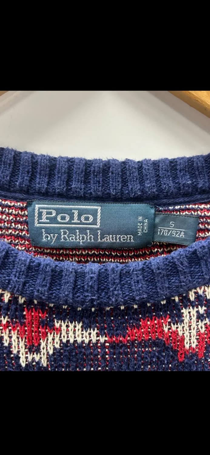 폴로 랄프로렌 썬더버드 패턴 린넨 니트 상품이미지4