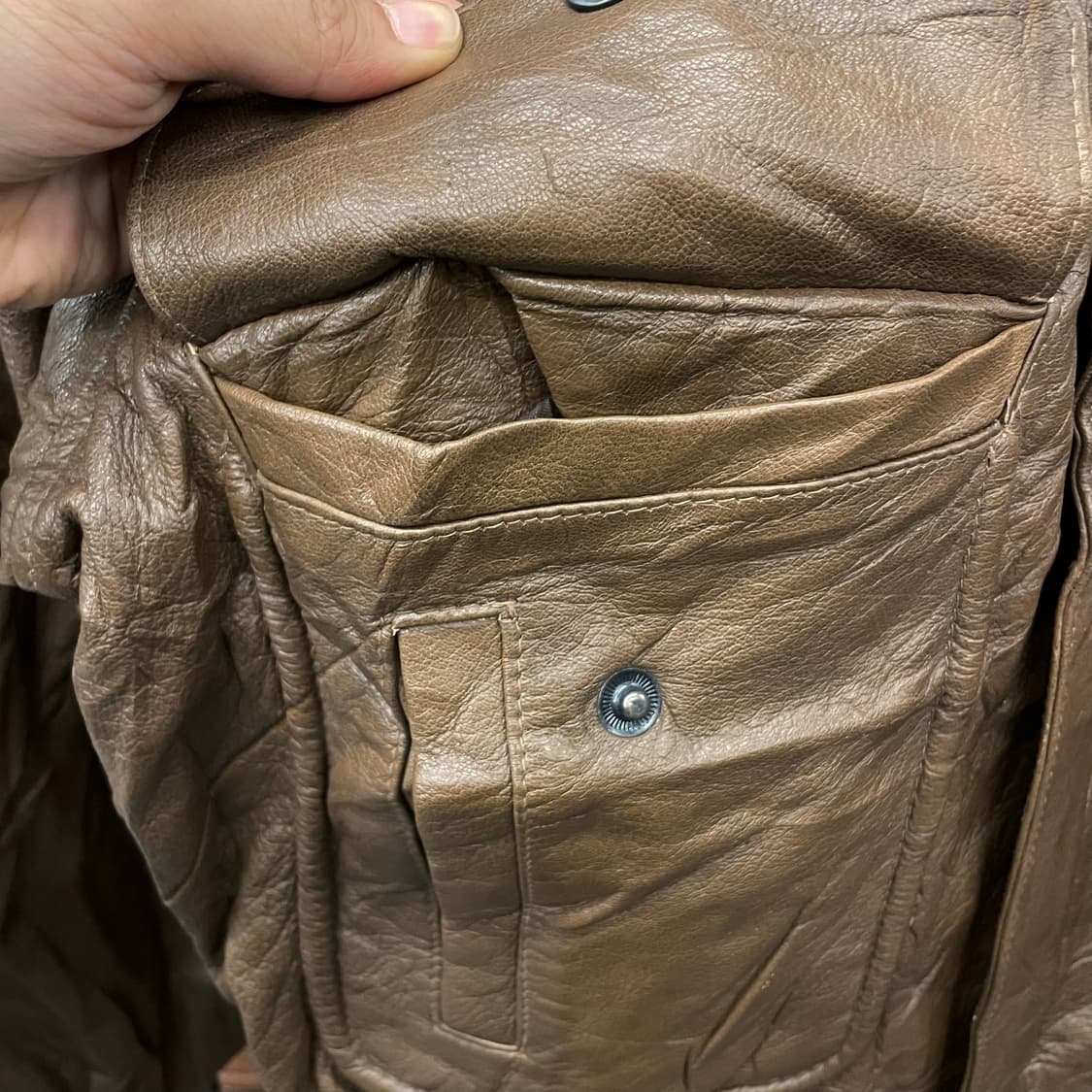 스튜어트 맥과이어 플라이트 리얼 레더 A2 자켓 상품이미지4