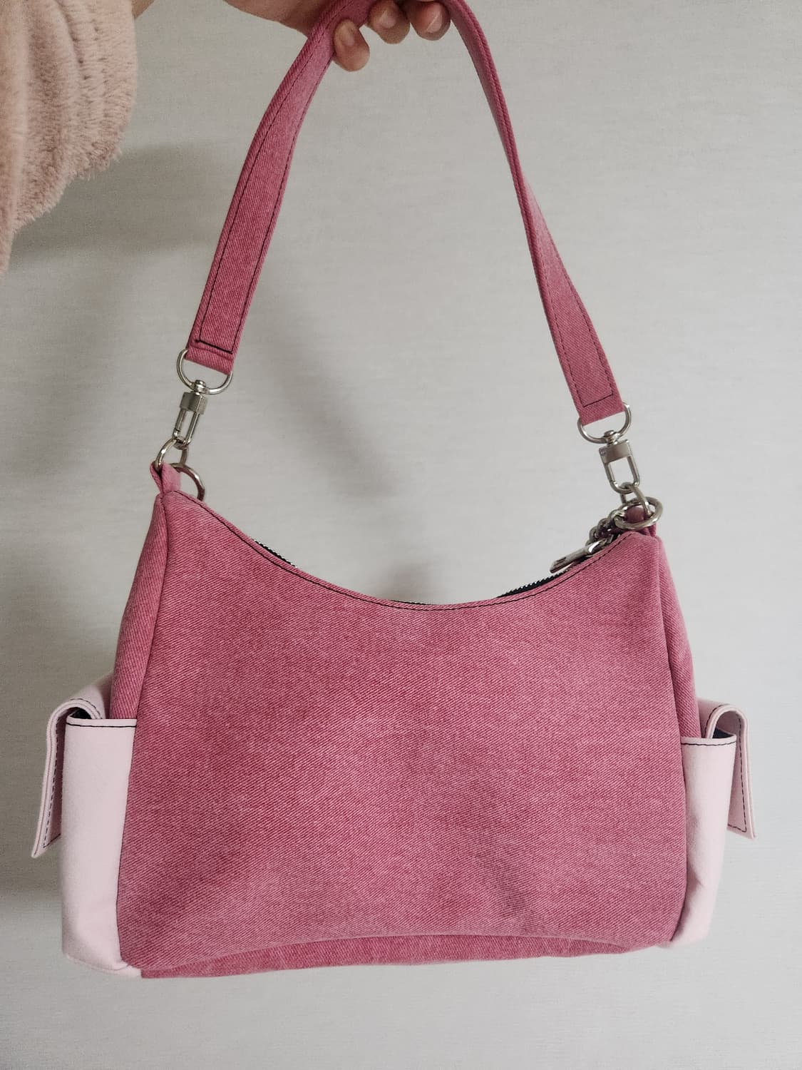 켈리즈 핑크 크로플백 with  라코스테 상품이미지3