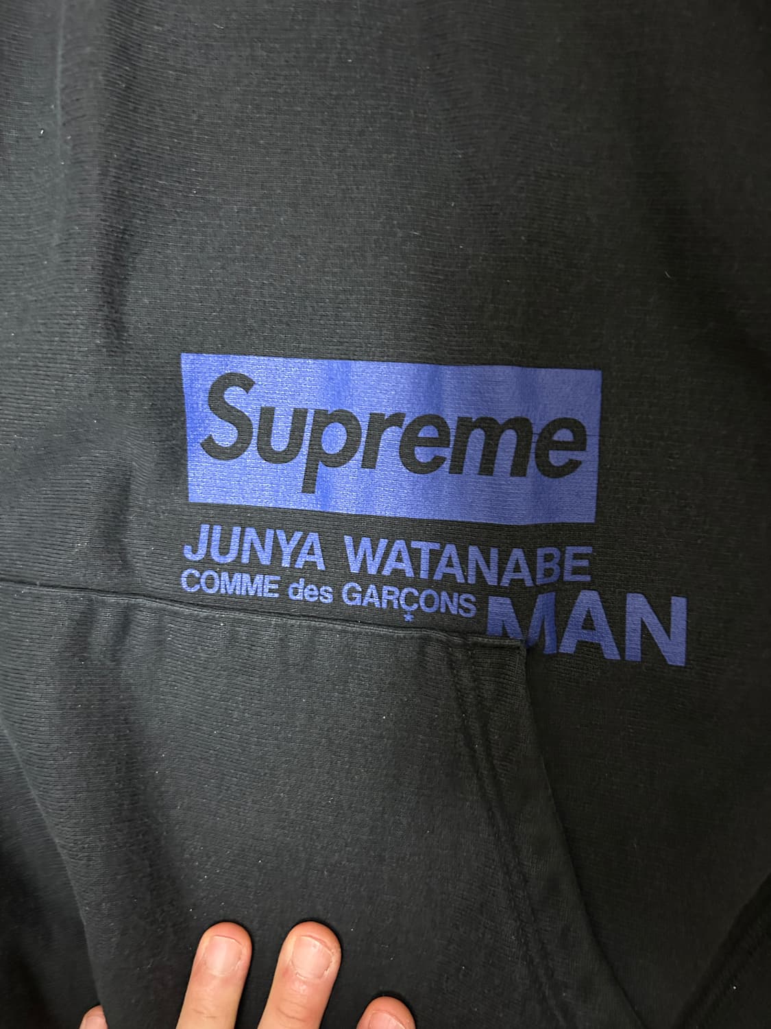 슈프림 x 꼼데가르송 준야 와타나베 맨 후드 스웨트셔츠 블랙 L 상품이미지2