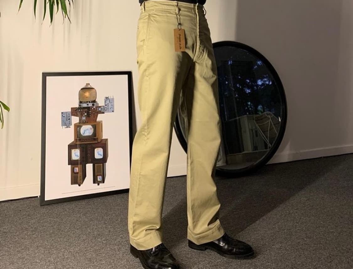 Cotton wide trousers 상품이미지3