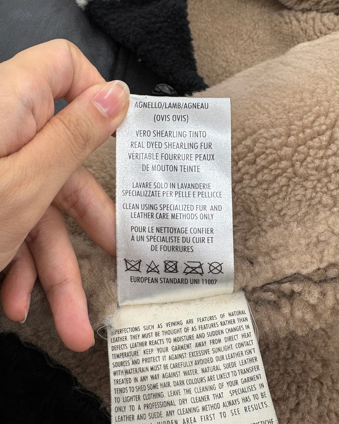 알렉산더 맥퀸 블랙 램스퍼 무스탕 베스트 상품이미지10