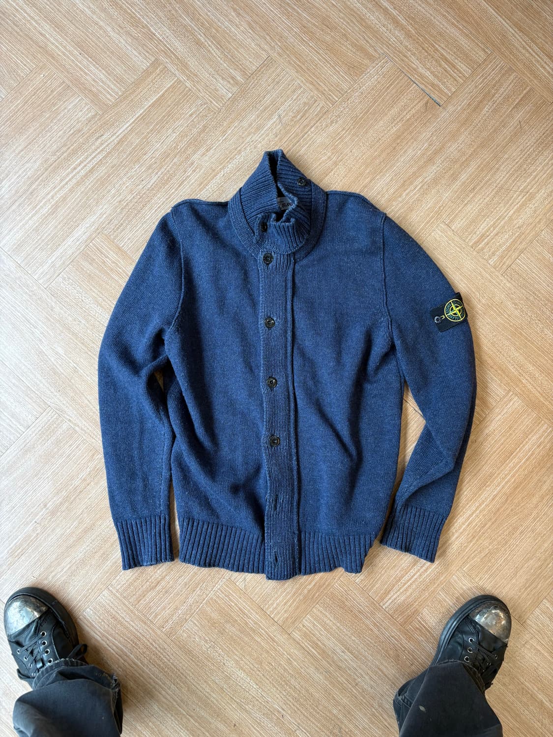 13FW stone island 니트 집업 상품이미지2
