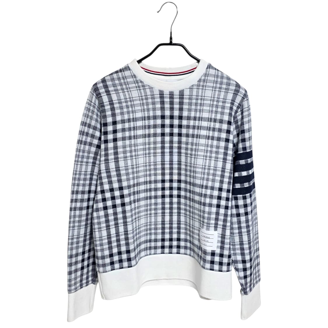 톰브라운 4바 체크 맨투맨 상품이미지1