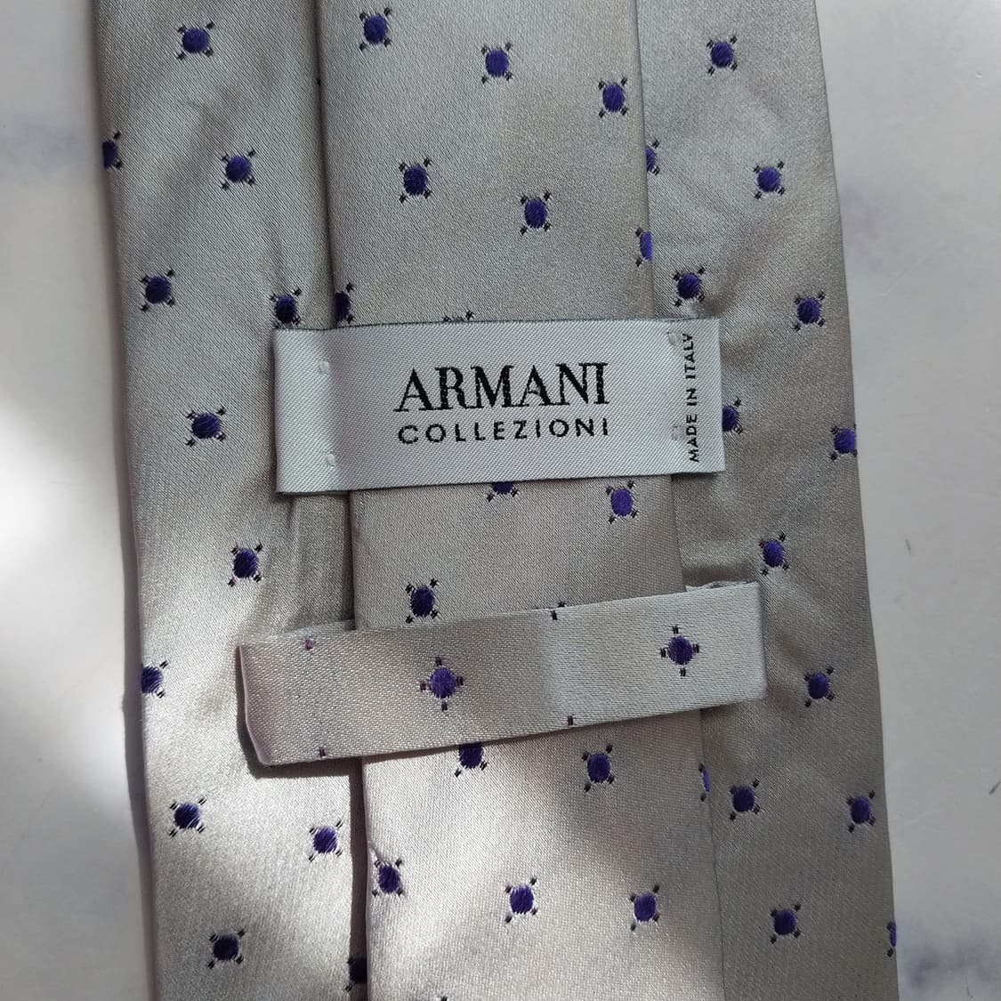 아르마니 꼴레지오니 도트 패턴 넥타이 9.9cm A+~A등급 K2399 상품이미지8