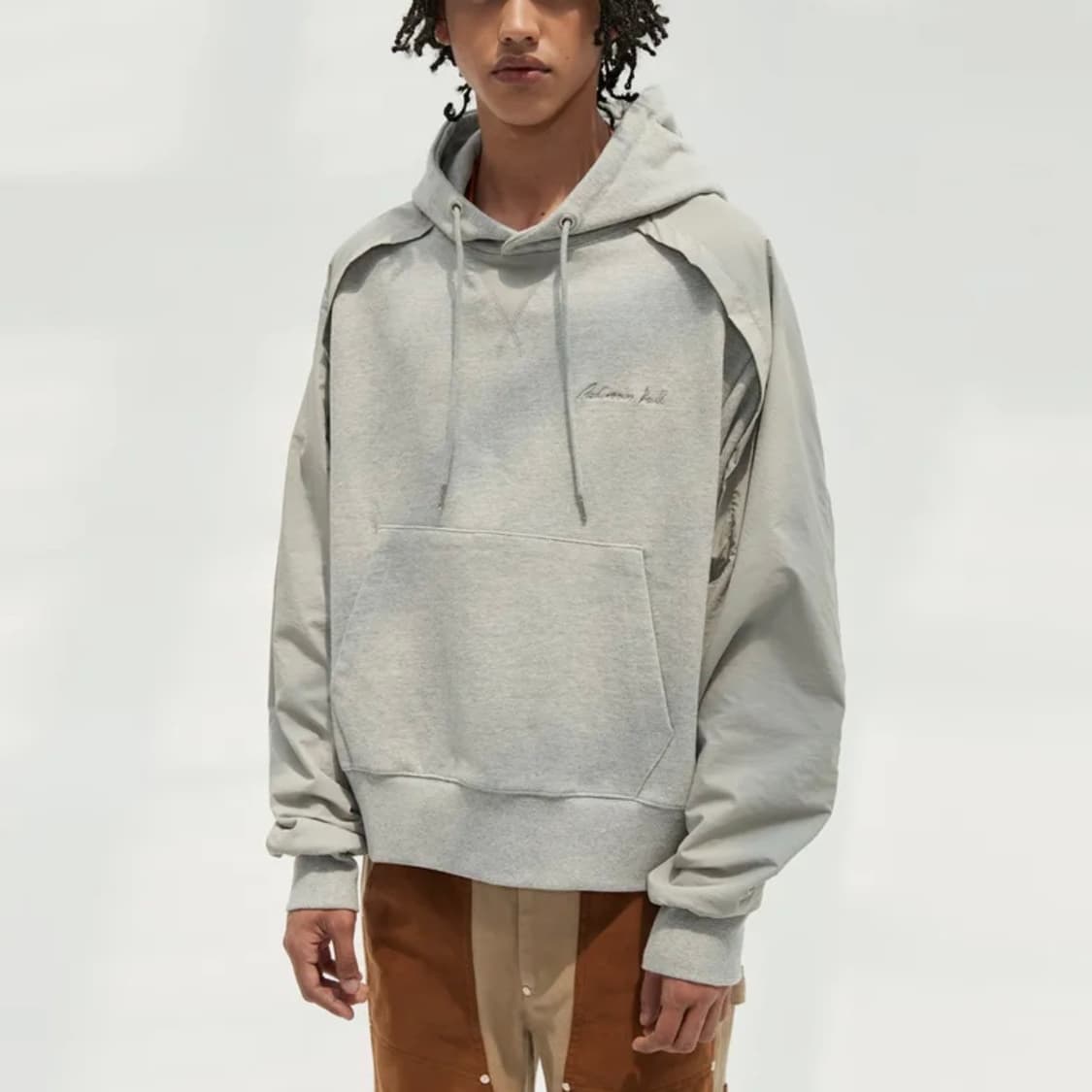 앤더슨벨 레글런 플래쉬 후디 그레이 M 상품이미지1