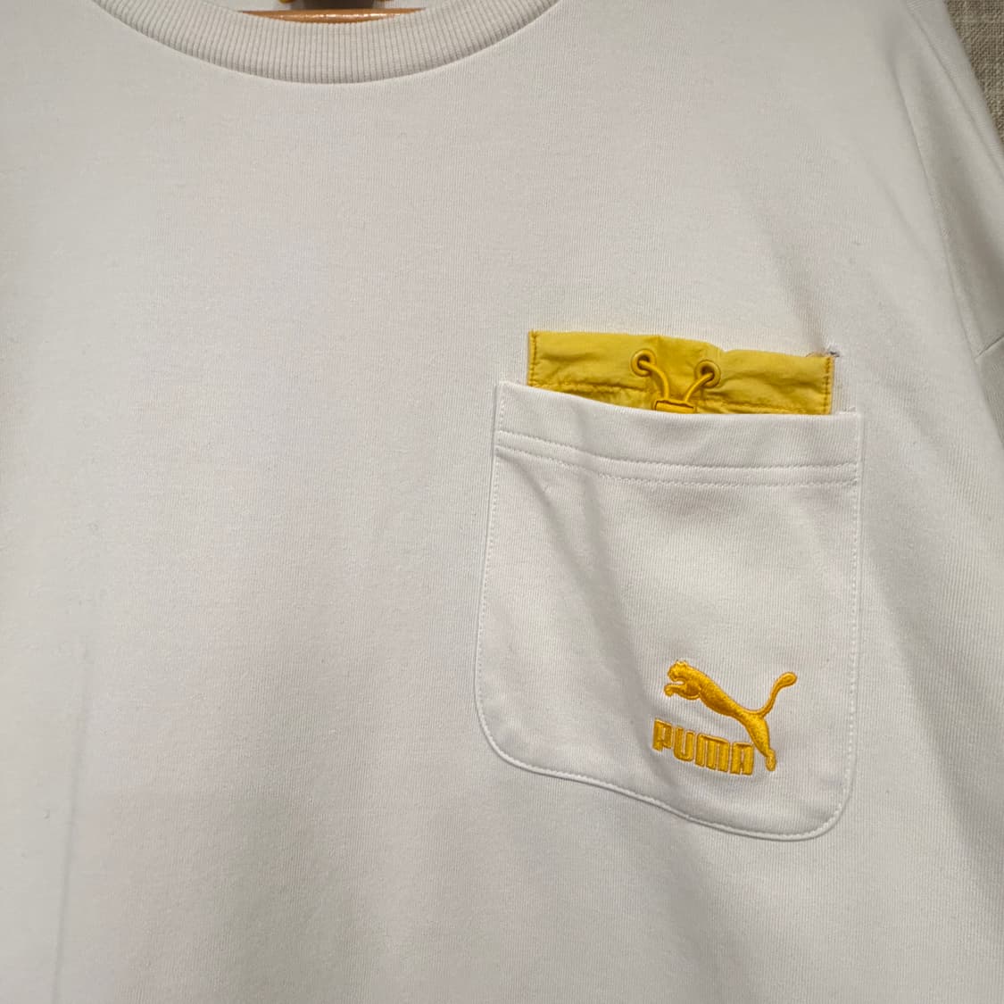 PUMA 푸마 인터내셔널 갤럭시 크루 포켓 맨투맨 아이보리  L 상품이미지3