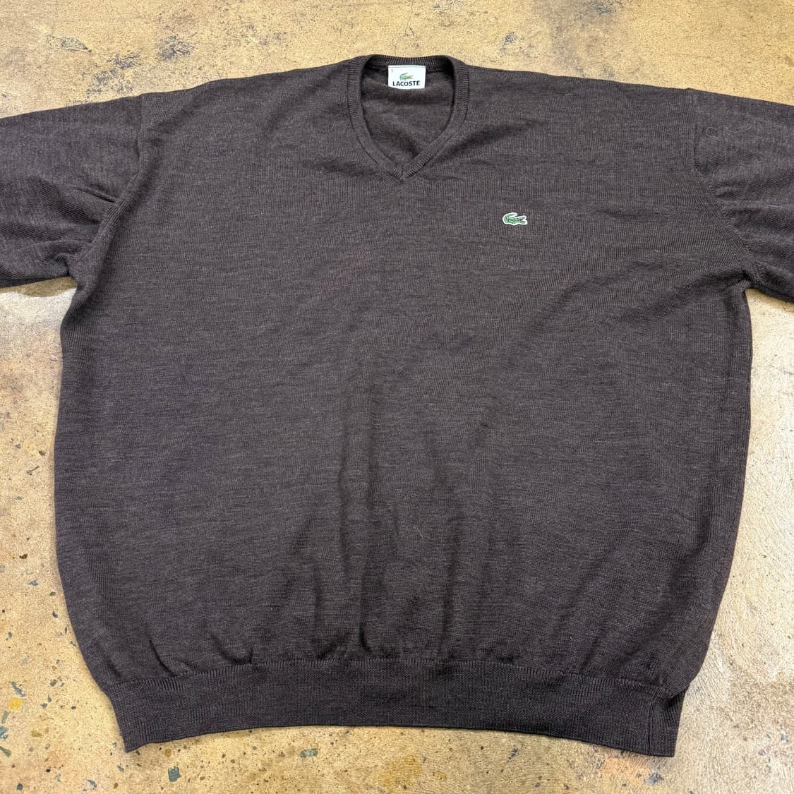 라코스테 브라운 브이넥 니트  상품이미지3
